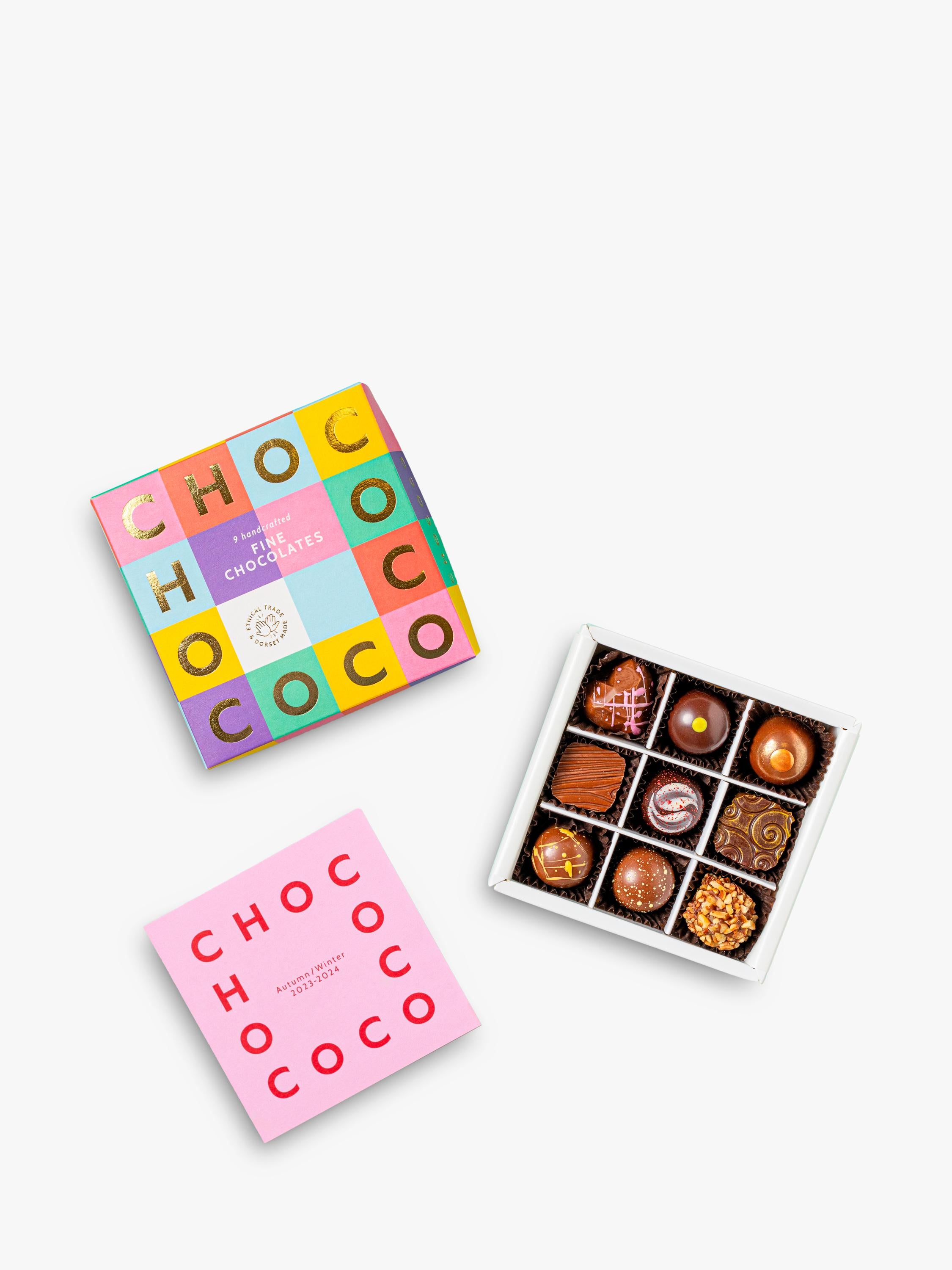 Chococo small chocolate collection box 90g, imported from the UK