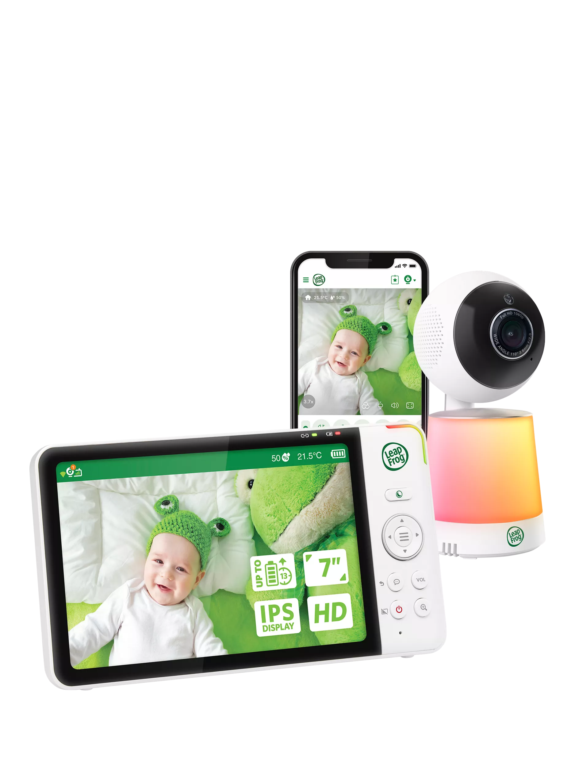 LeapFrog LF4917HD baby monitor with Wi-Fi and 1080p HD - British product