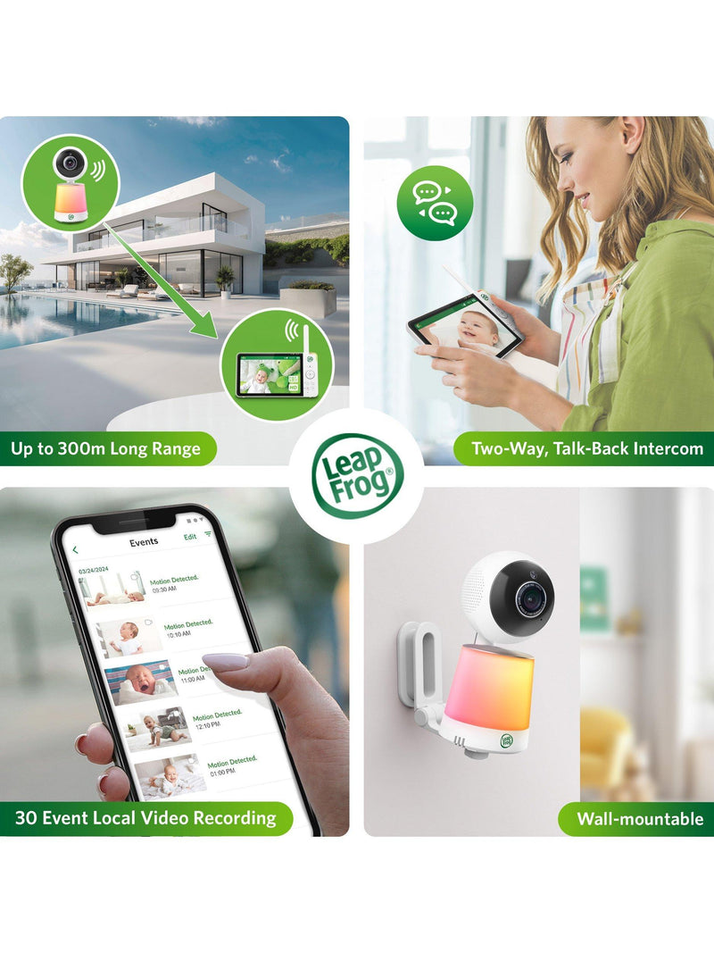 LeapFrog LF4917HD baby monitor with Wi-Fi and 1080p HD - British product