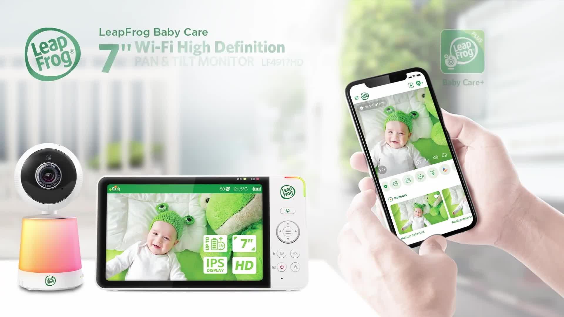 LeapFrog LF4917HD baby monitor with Wi-Fi and 1080p HD - British product