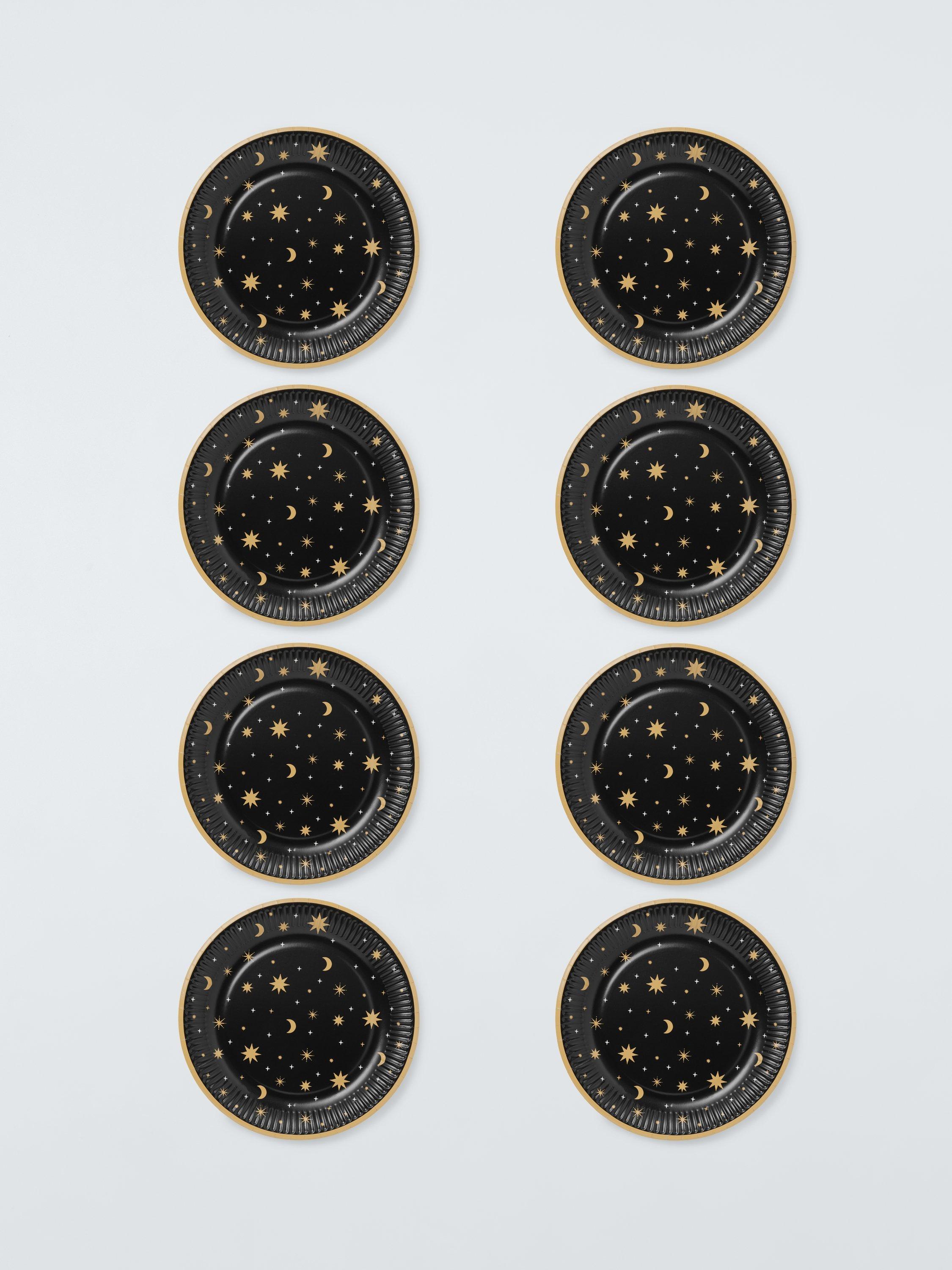 Celestial Stars Paper Plates, Pack of 8