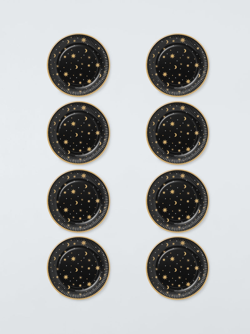 Celestial Stars Paper Plates, Pack of 8