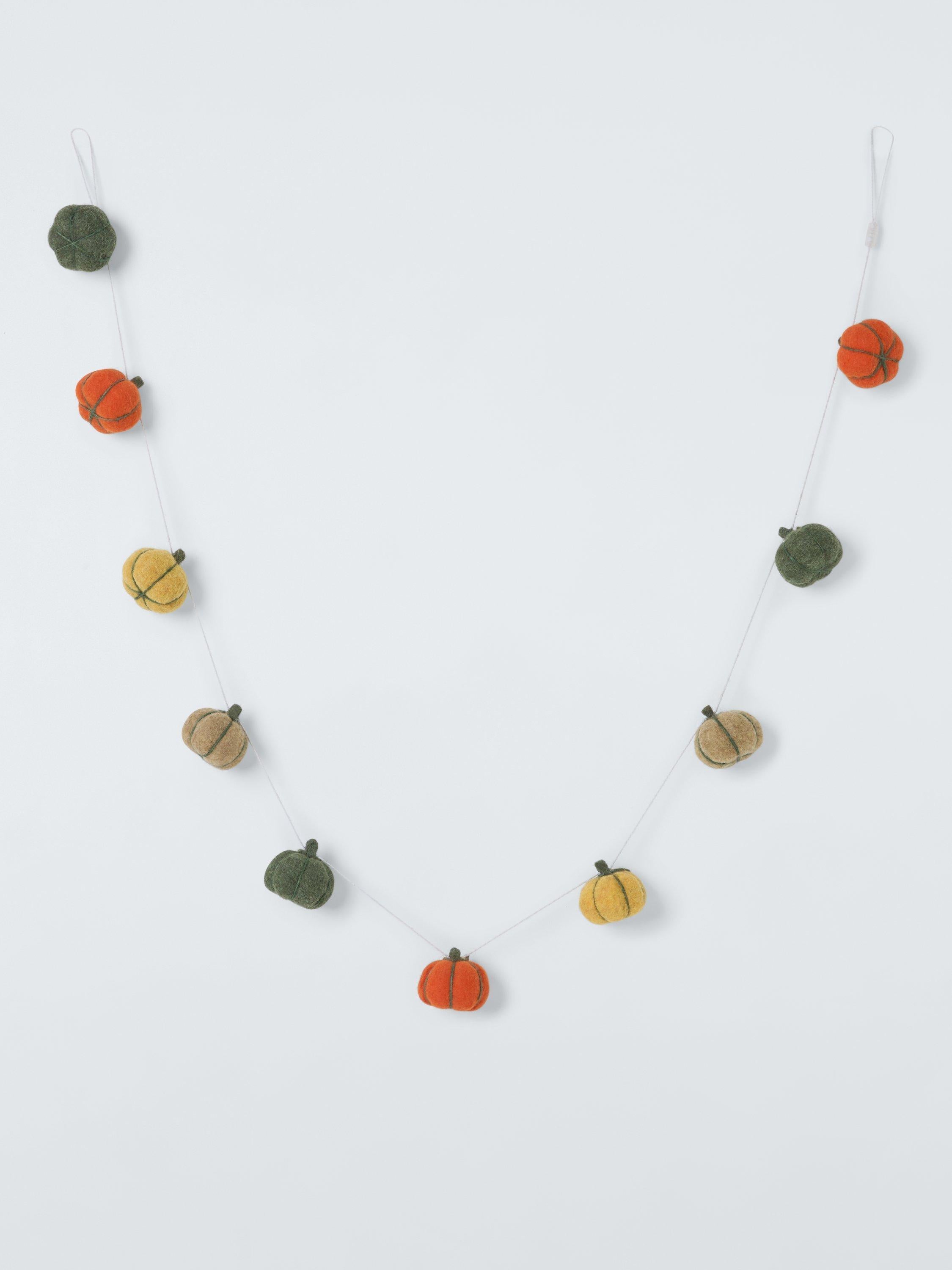 Felt Pumpkin Garland 180cm