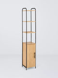 John Lewis bathroom tallboy Black/Natural 160cm, UK version