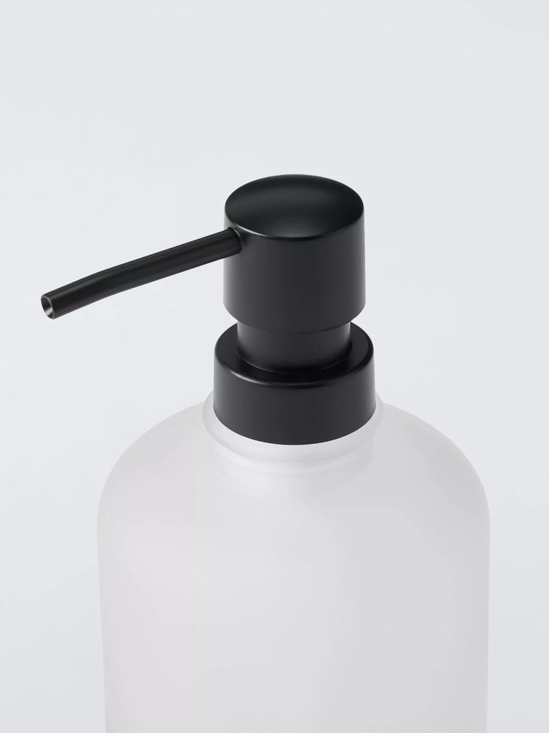 John Lewis white frosted glass soap dispenser 300ml - British product