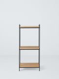 John Lewis bamboo and metal bathroom shelf unit, 90x40x30cm - British product