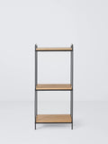 John Lewis bamboo and metal bathroom shelf unit, 90x40x30cm - British product
