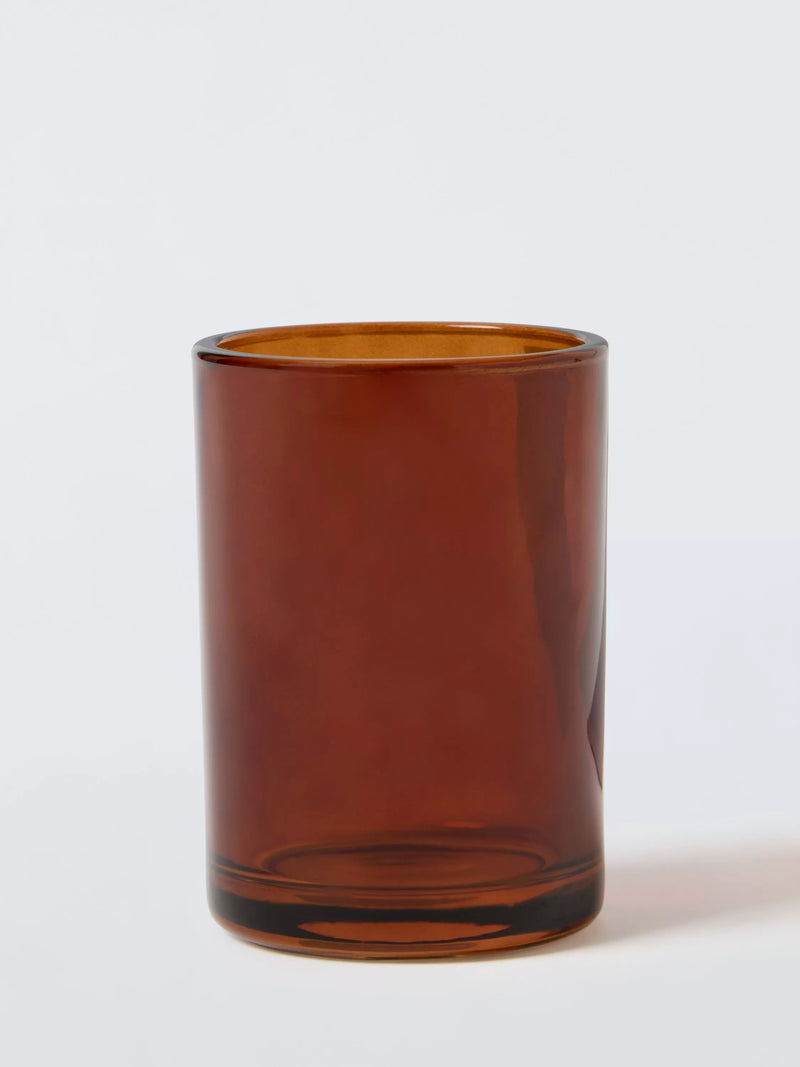 John Lewis auburn glass bathroom tumbler, UK version