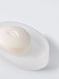 John Lewis frosted glass soap dish white, UK version