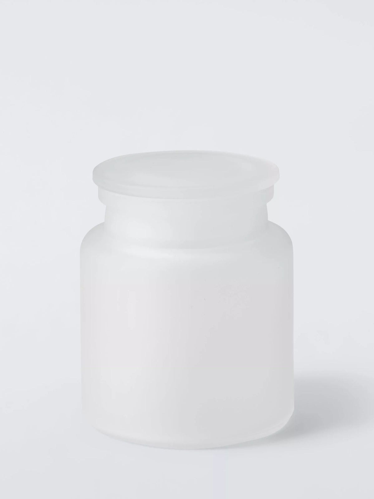 John Lewis frosted glass storage jar white 550ml - British product