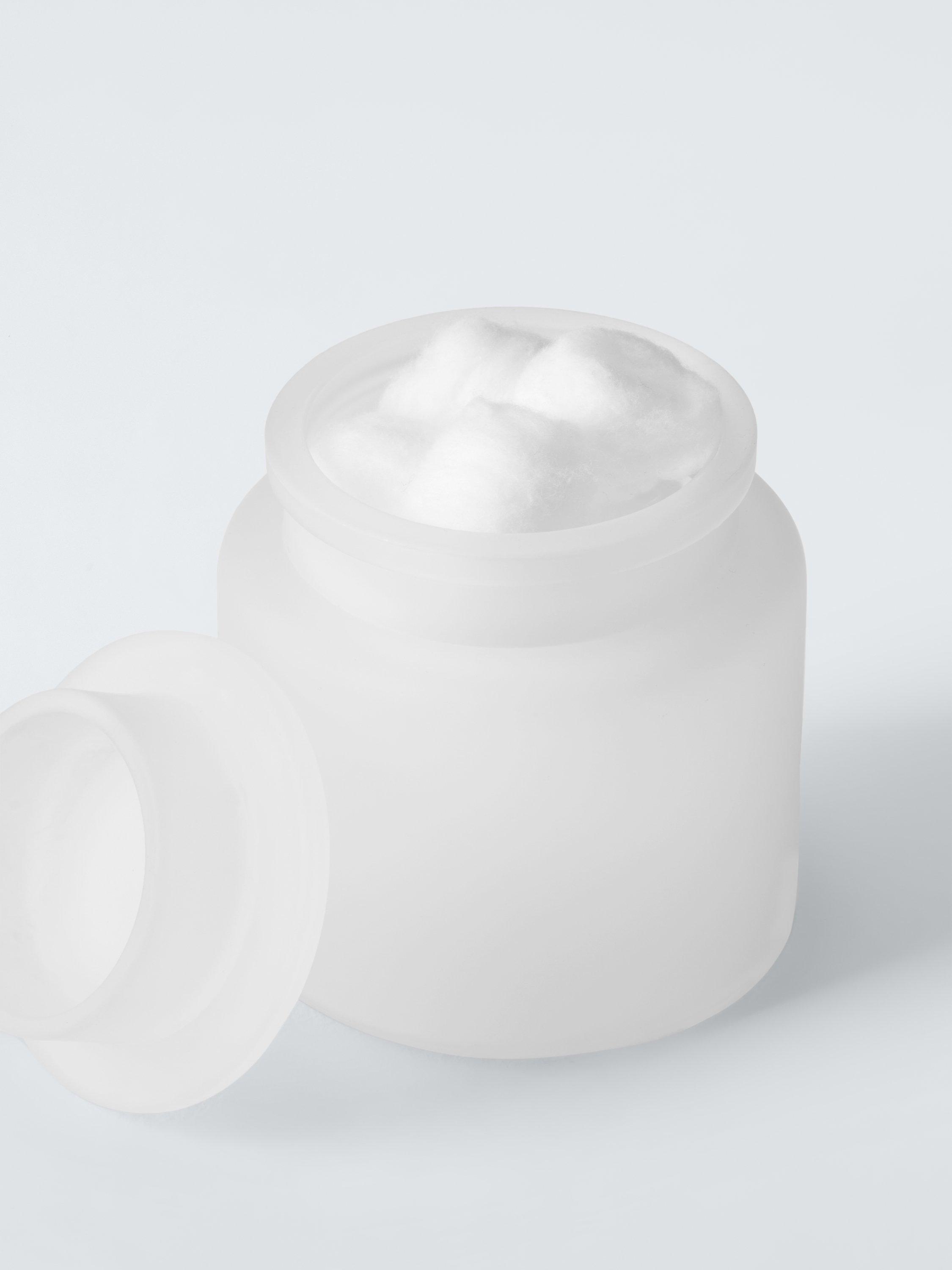 John Lewis frosted glass storage jar white 550ml - British product