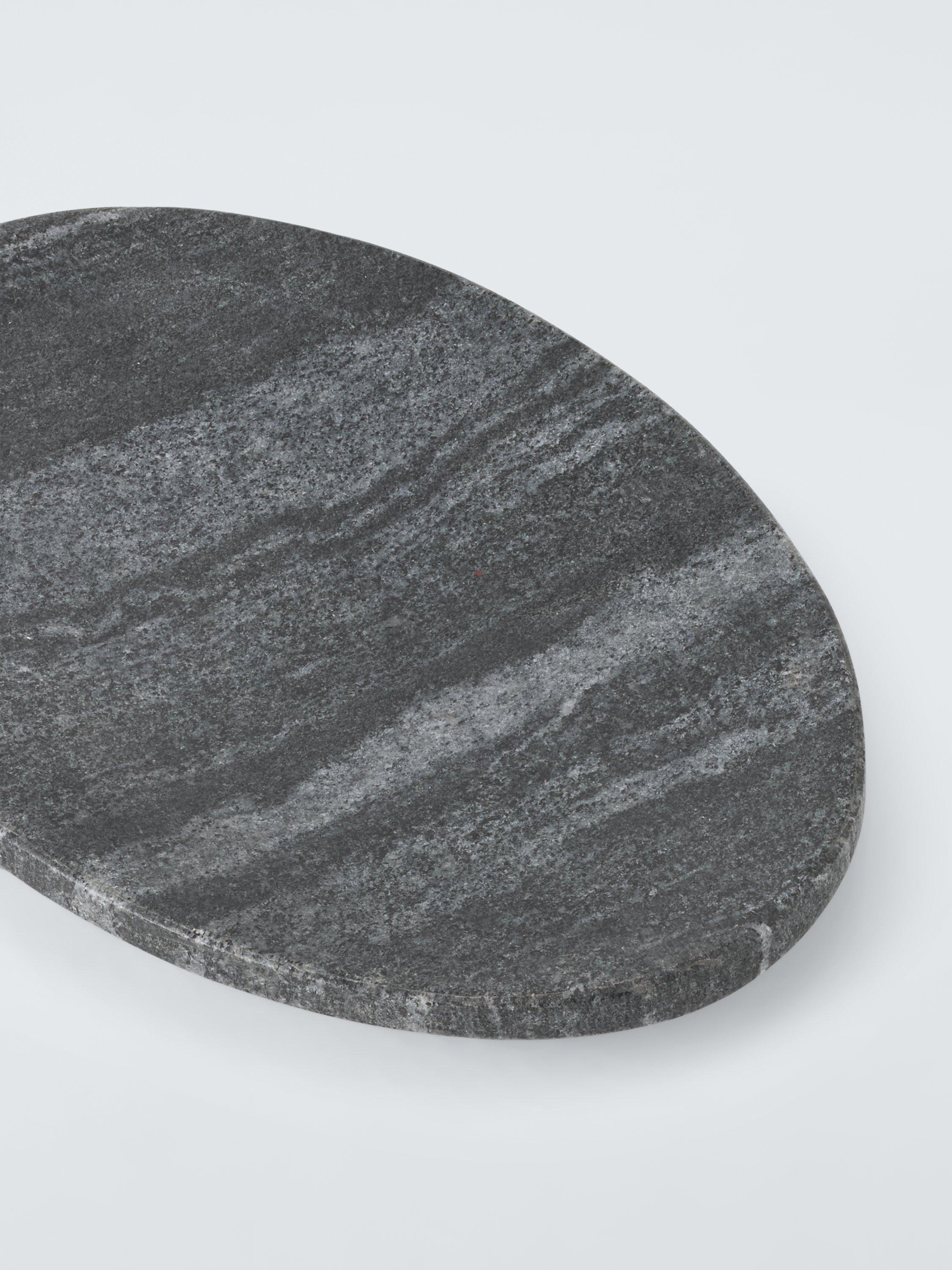 John Lewis marble soap dish midnight black oval - British product