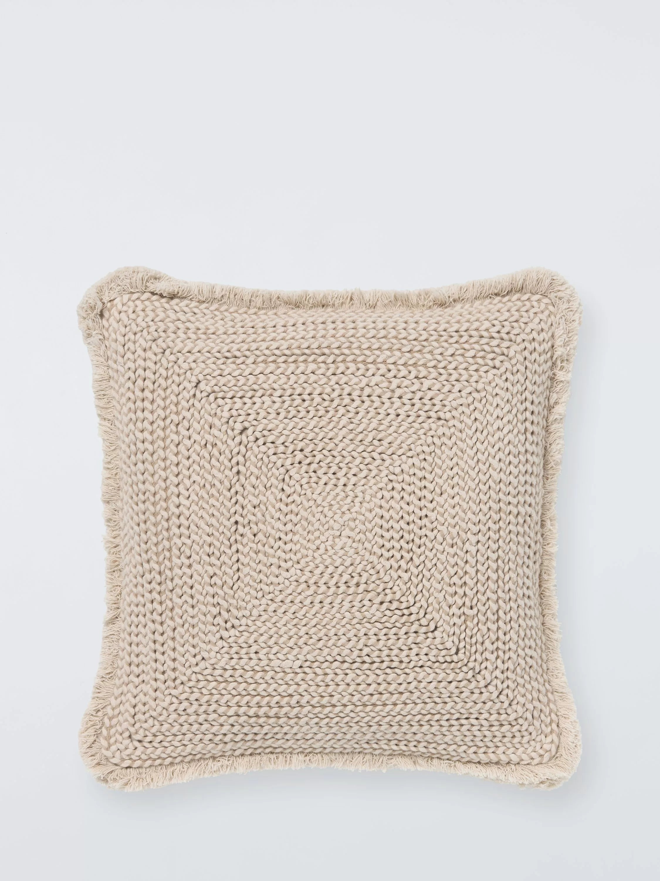 John Lewis natural braided cotton cushion - British product