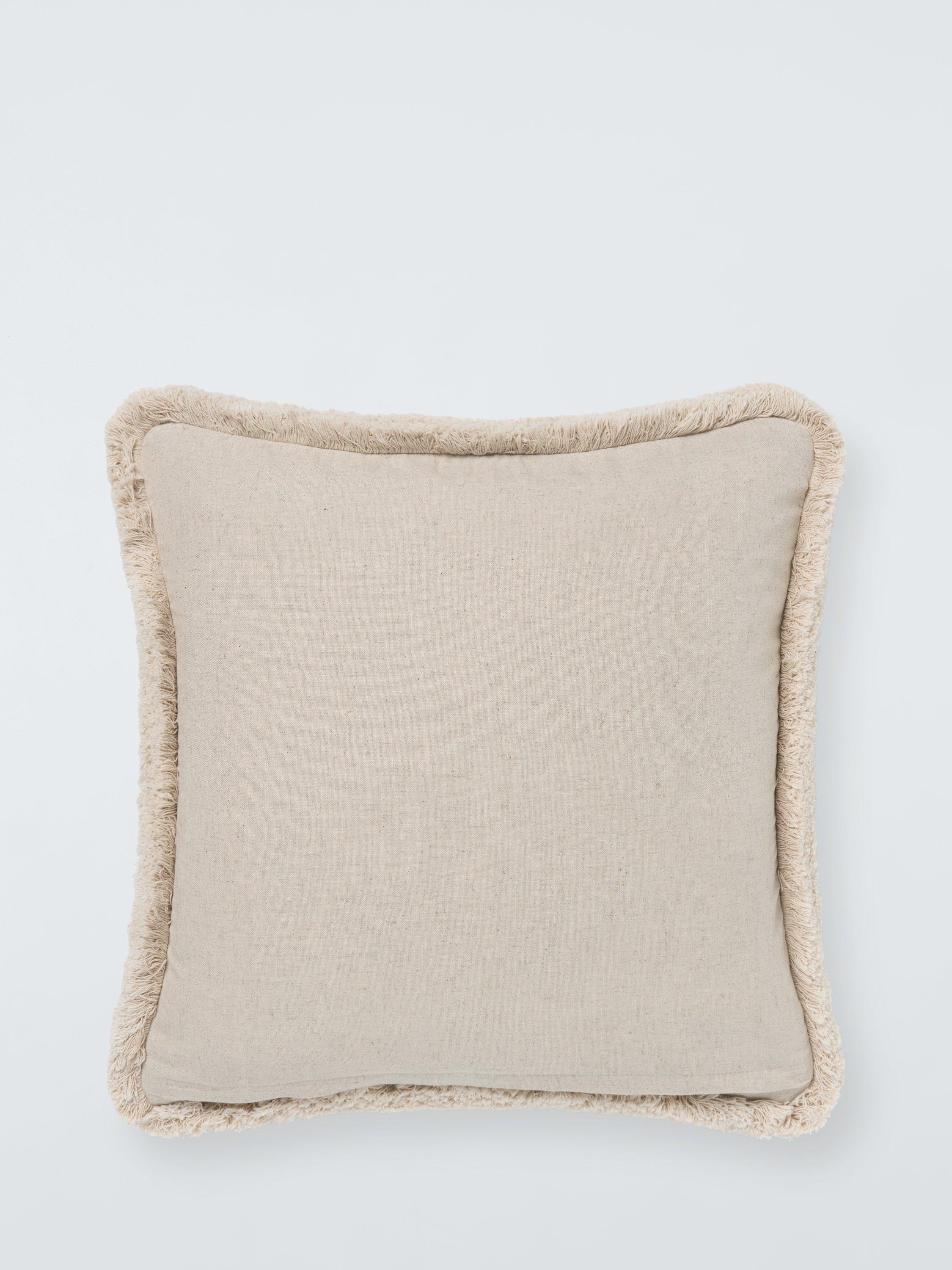 John Lewis natural braided cotton cushion - British product