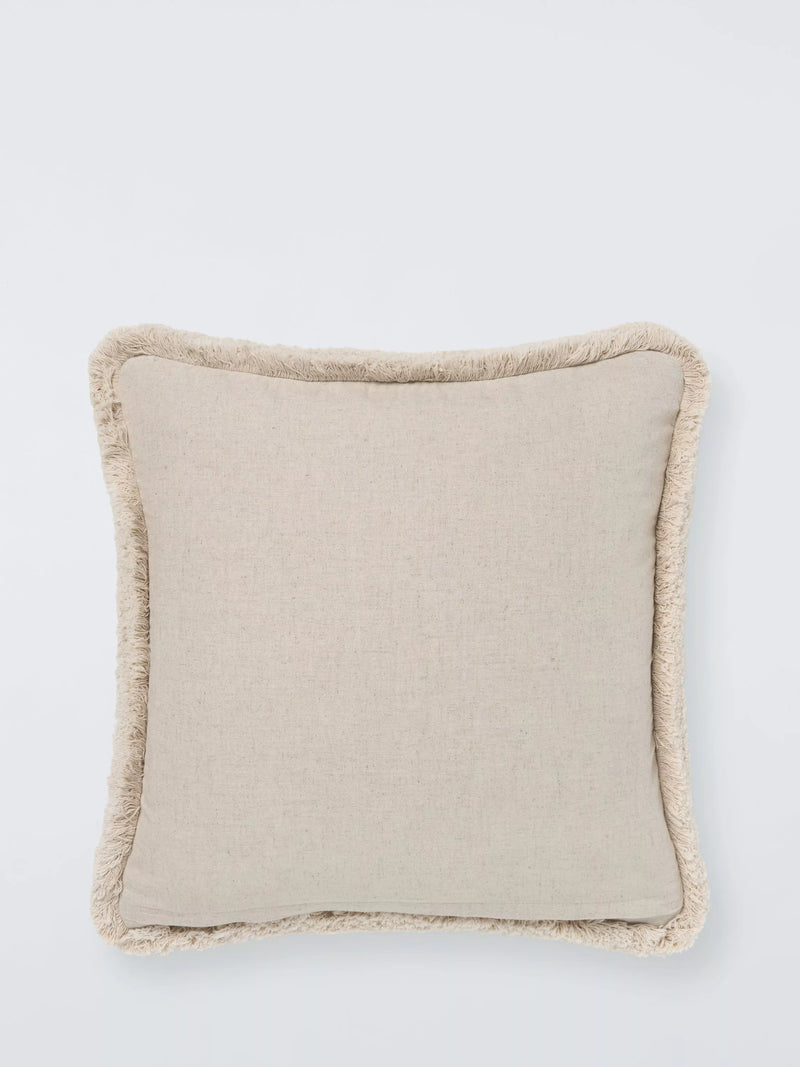 John Lewis natural braided cotton cushion - British product