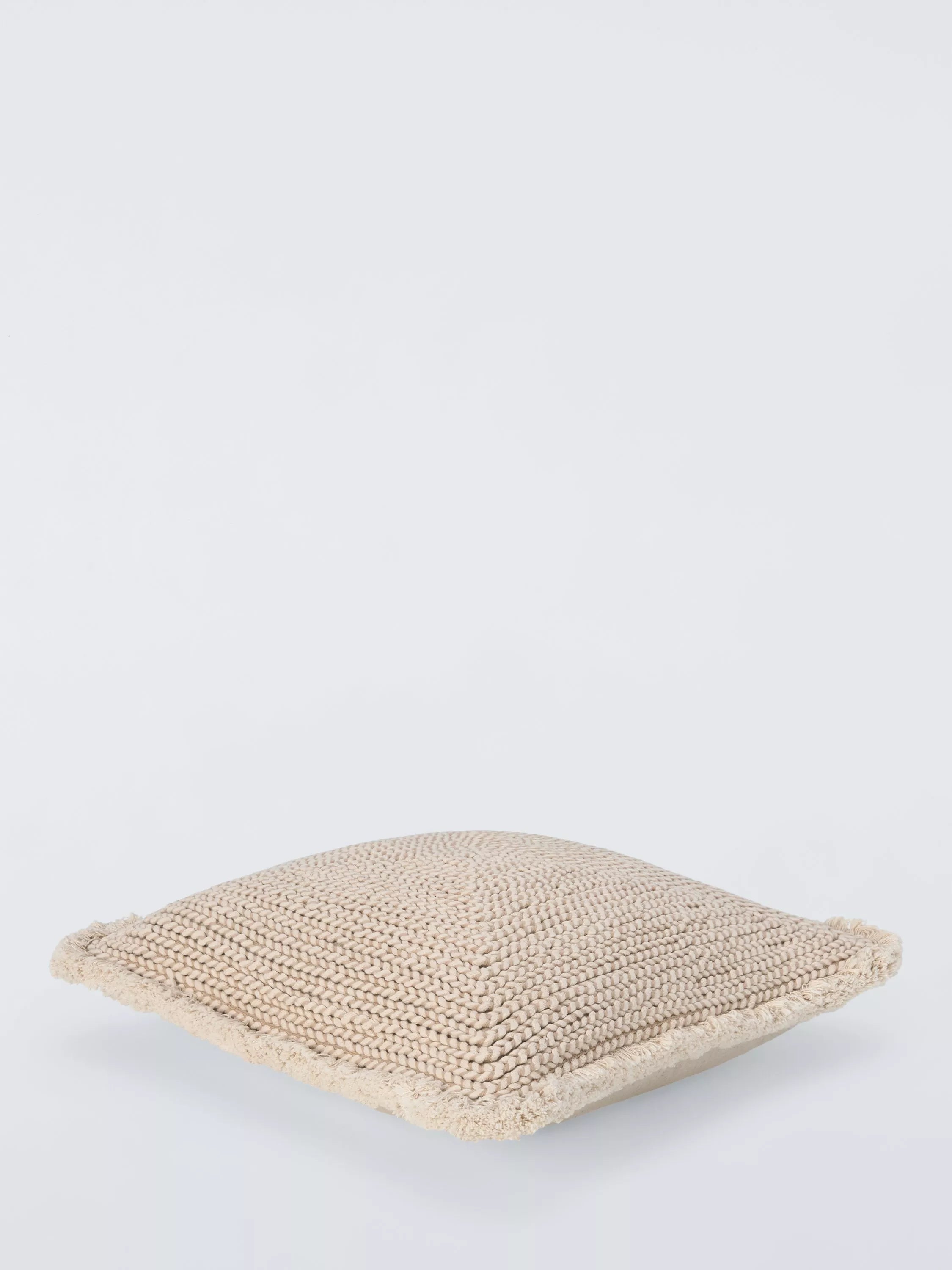 John Lewis natural braided cotton cushion - British product