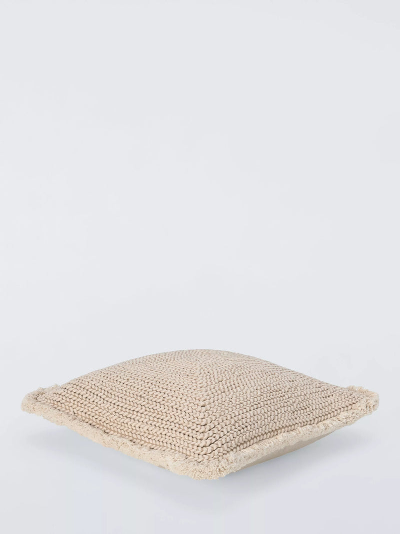 John Lewis natural braided cotton cushion - British product