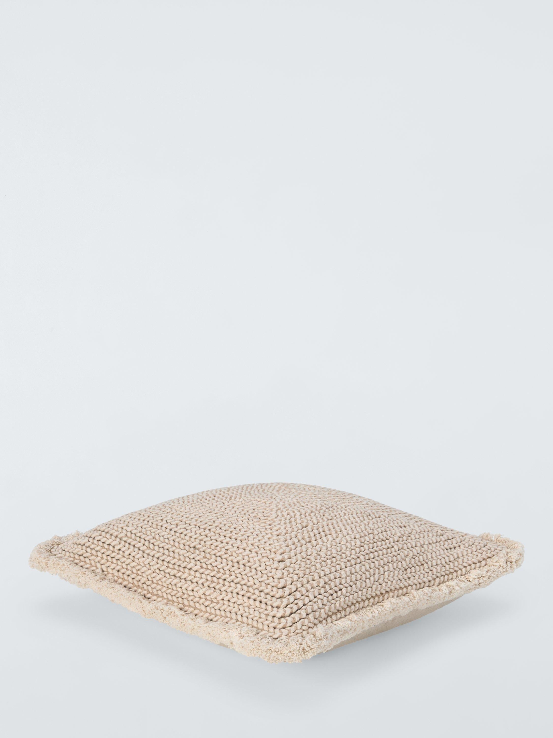 John Lewis natural braided cotton cushion - British product
