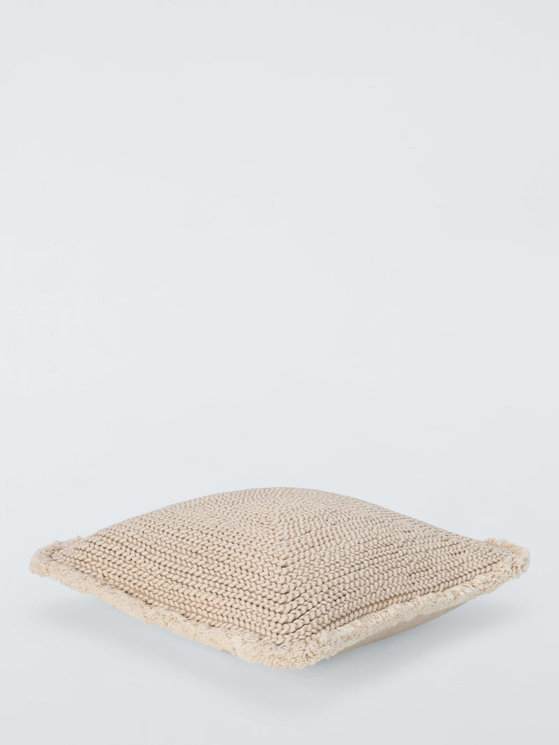 John Lewis natural braided cotton cushion - British product