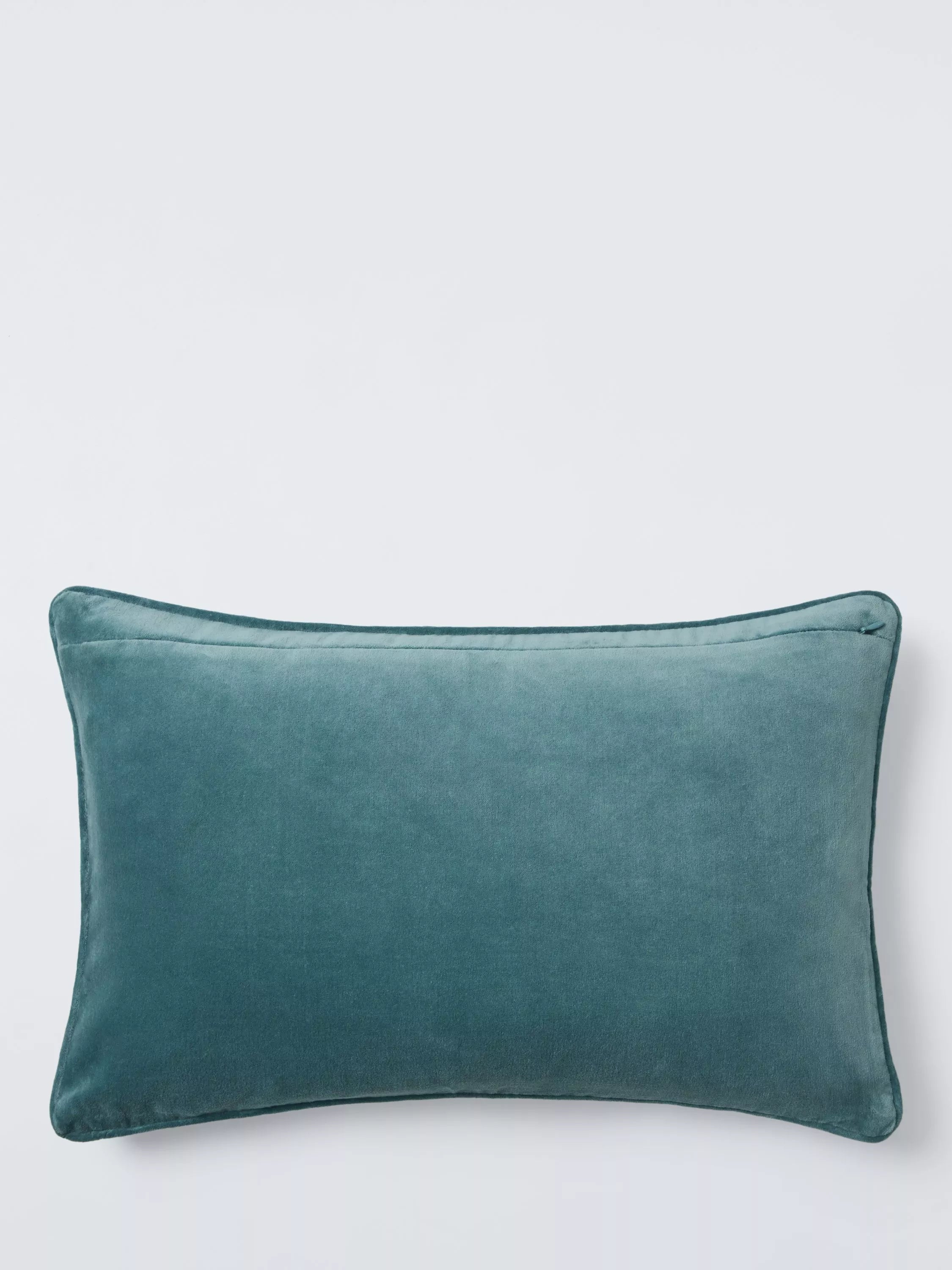 John Lewis cushion patchwork velvet multi 35x55cm, UK version