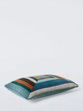 John Lewis cushion patchwork velvet multi 35x55cm, UK version