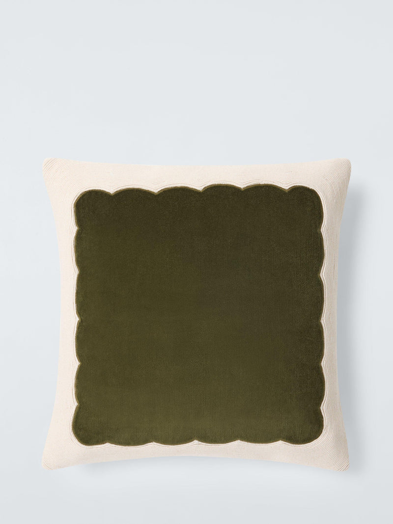 John Lewis scallop border cushion 45x45cm (British brand)