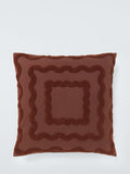 Canvas Weave Cushion with Cotton Wiggle Pattern