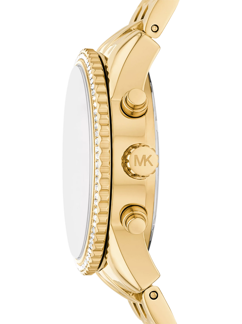 Michael Kors Mini Bryant Chronograph gold stainless steel watch - British product