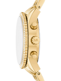 Michael Kors Mini Bryant Chronograph gold stainless steel watch - British product