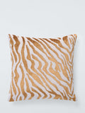 John Lewis bronze animal polyester velvet cushion, UK version
