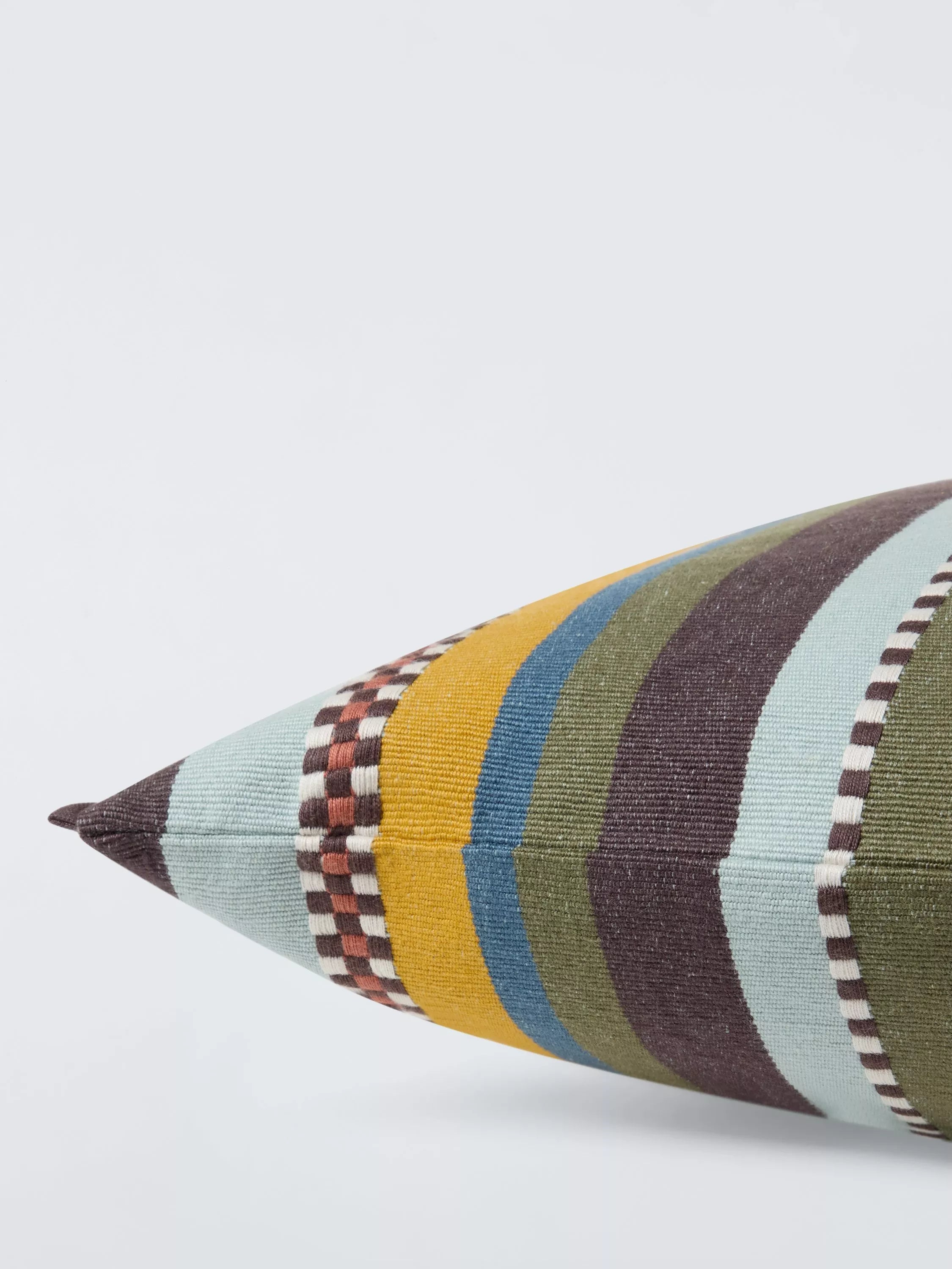 John Lewis checkered stripe cushion 60x40cm, UK version