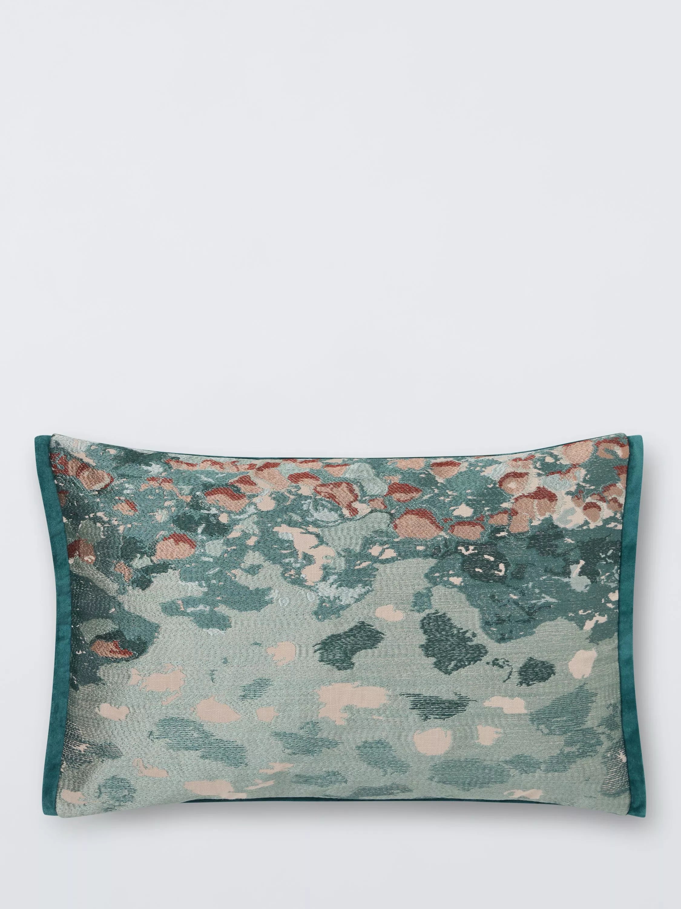 John Lewis Quarzo cushion in teal 40x60cm, imported from the UK