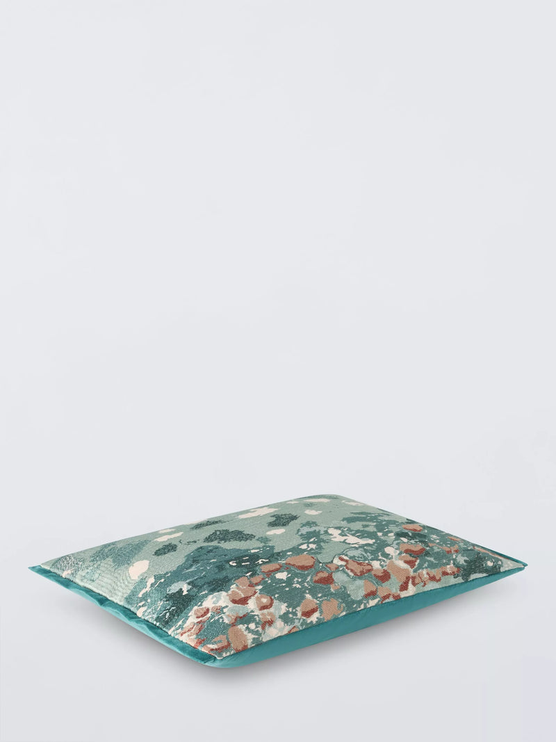 John Lewis Quarzo cushion in teal 40x60cm, imported from the UK
