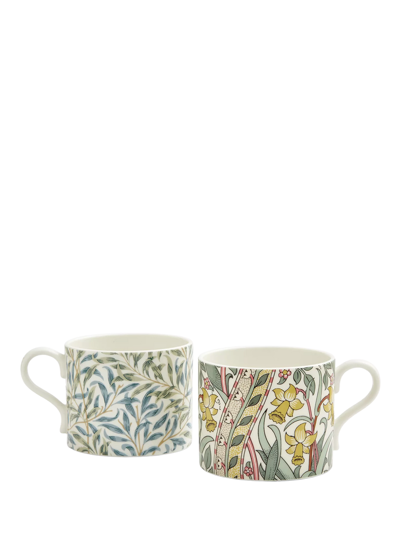 Morris & Co. porcelain mugs Daffodil Willow Bough - British product
