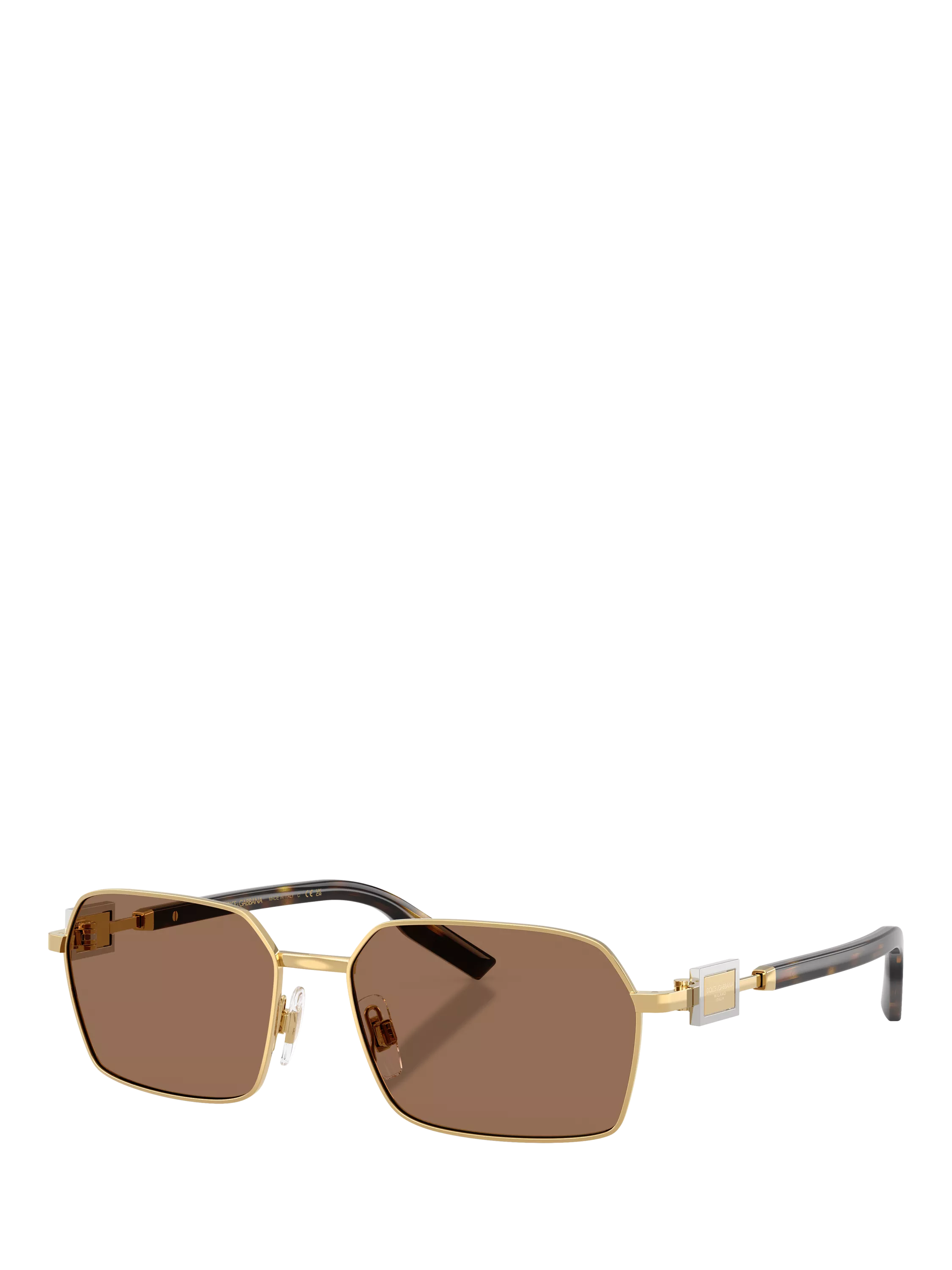 Dolce & Gabbana DG2316 men's rectangular sunglasses, imported from the UK