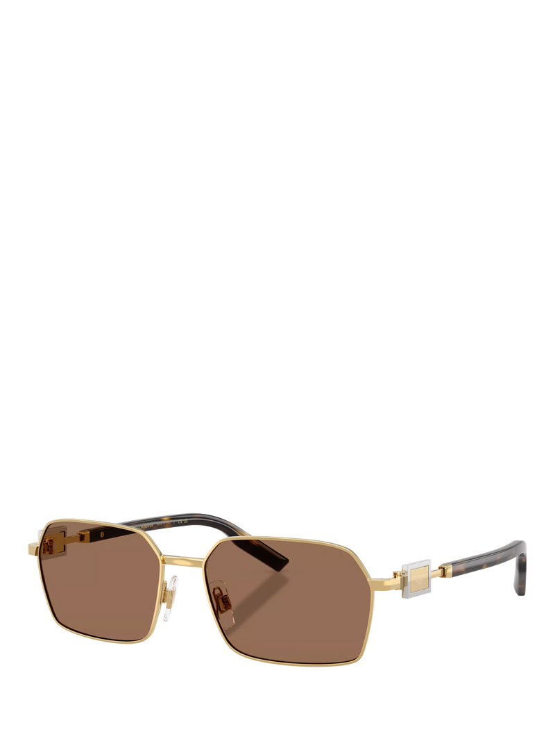 Dolce & Gabbana DG2316 men's rectangular sunglasses, imported from the UK