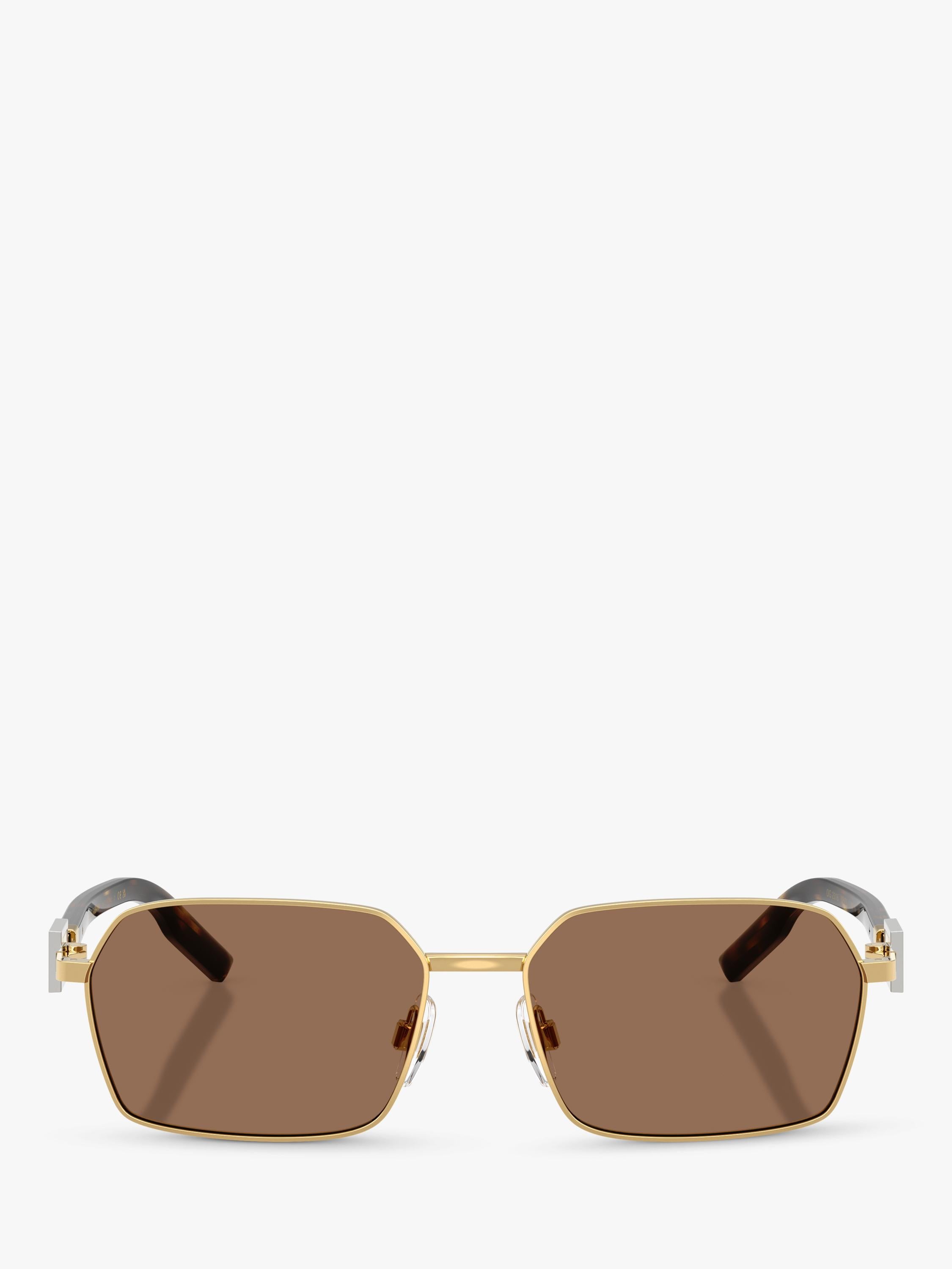Dolce & Gabbana DG2316 men's rectangular sunglasses, imported from the UK