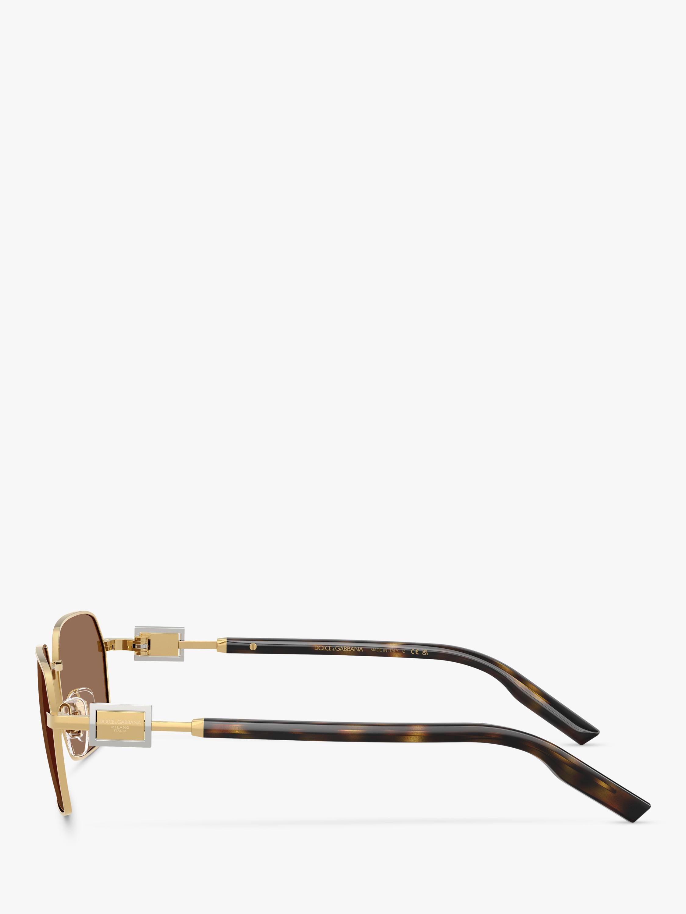 Dolce & Gabbana DG2316 men's rectangular sunglasses, imported from the UK