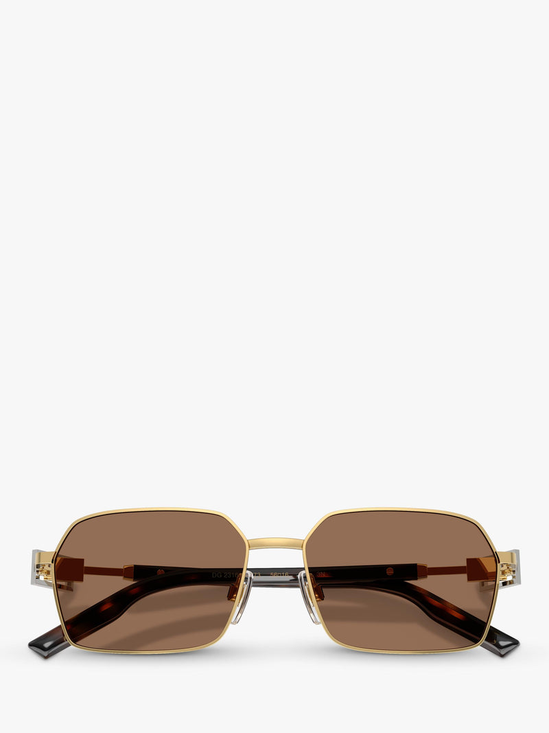 Dolce & Gabbana DG2316 men's rectangular sunglasses, imported from the UK