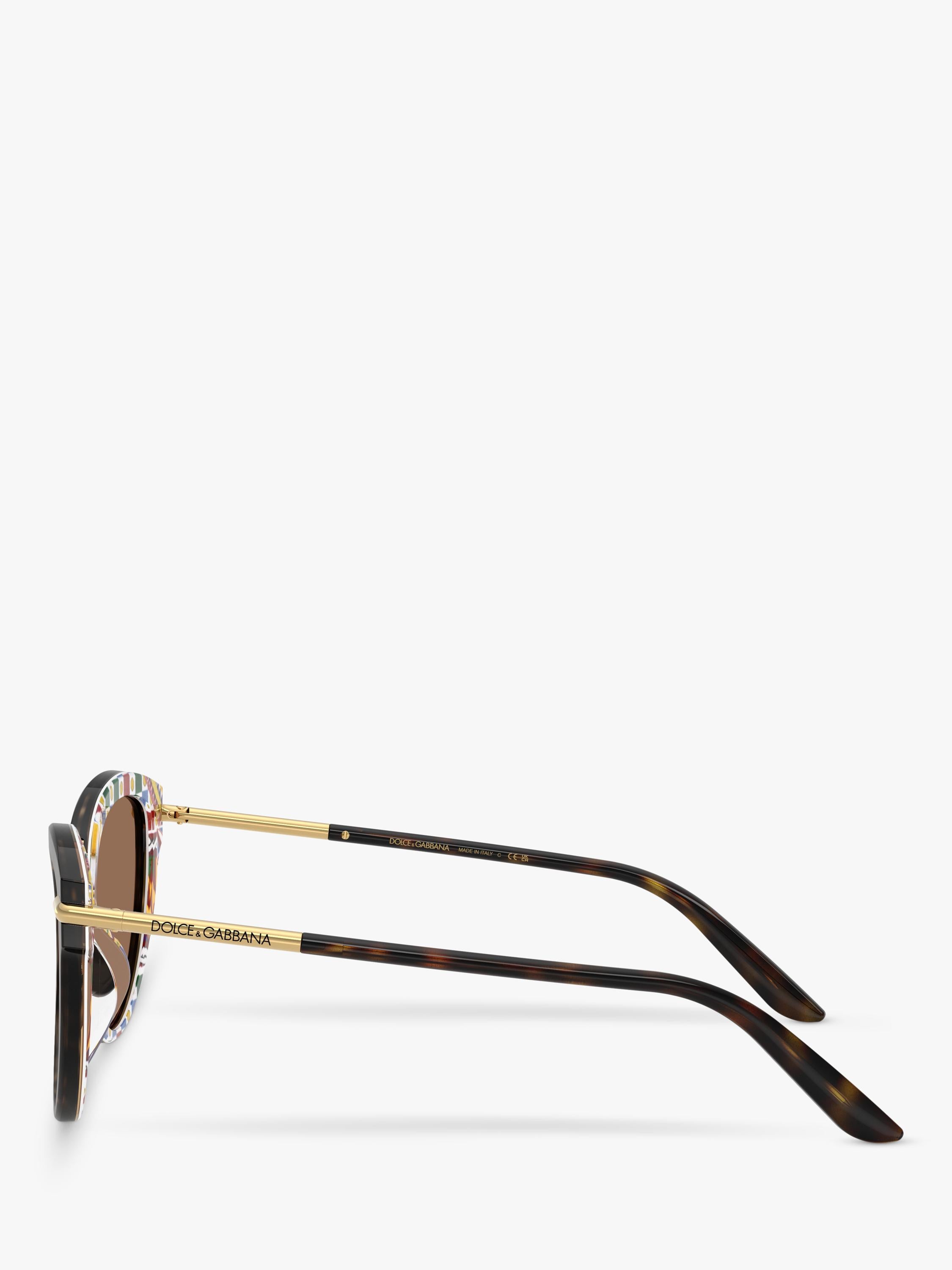 Dolce & Gabbana women's butterfly sunglasses Havana Brown (British brand)