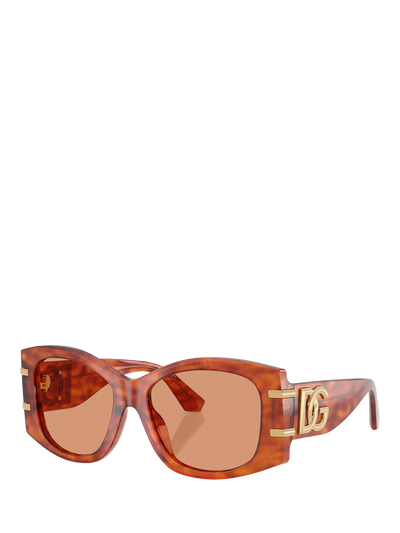 John Lewis Dolce & Gabbana DG4501 Women's Butterfly Sunglasses, Light Brown/Brown- Buy online at McGrocer
