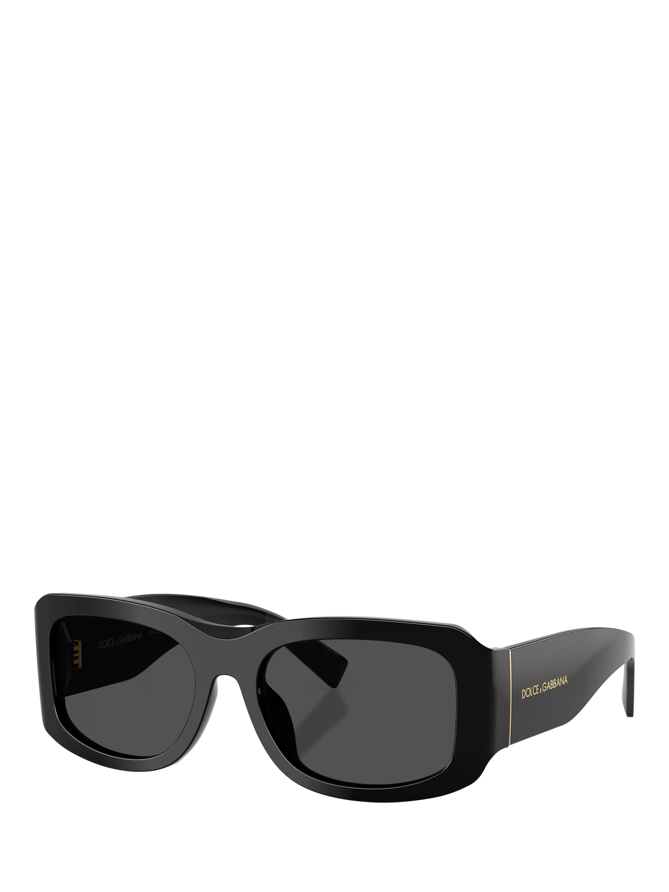 Dolce & Gabbana rectangular black sunglasses, UK version