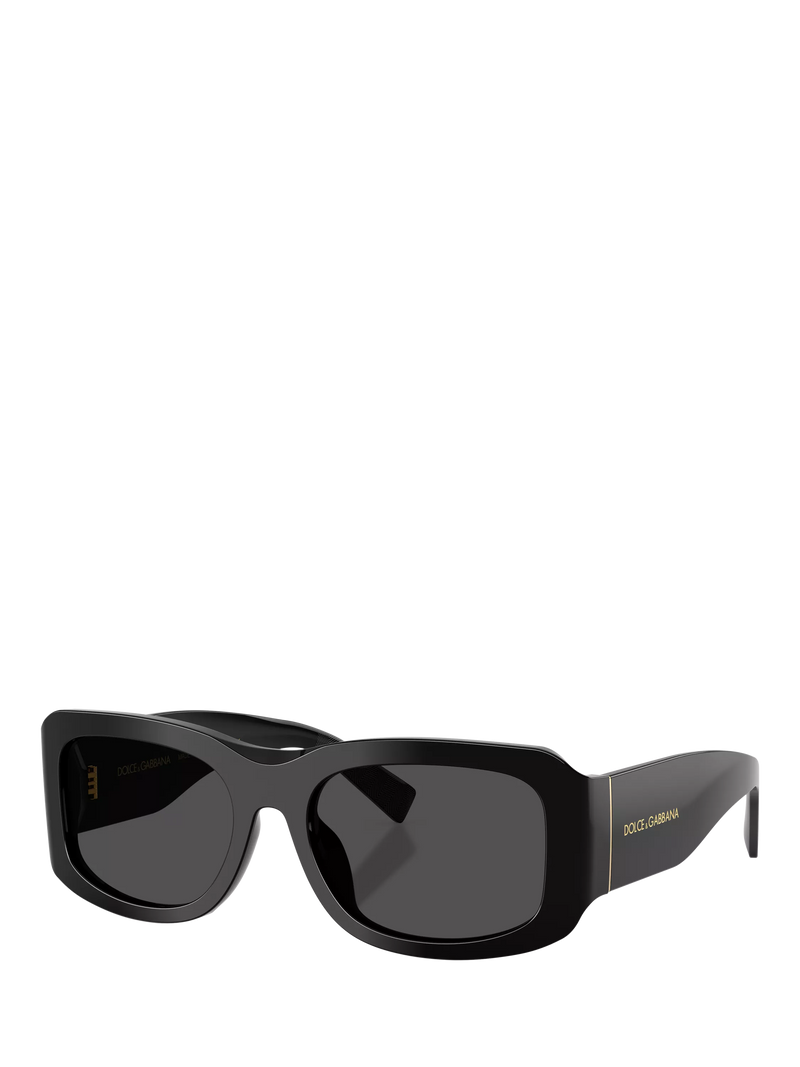Dolce & Gabbana rectangular black sunglasses, UK version