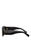 Dolce & Gabbana rectangular black sunglasses, UK version