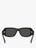 Dolce & Gabbana rectangular black sunglasses, UK version