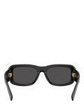 Dolce & Gabbana rectangular black sunglasses, UK version