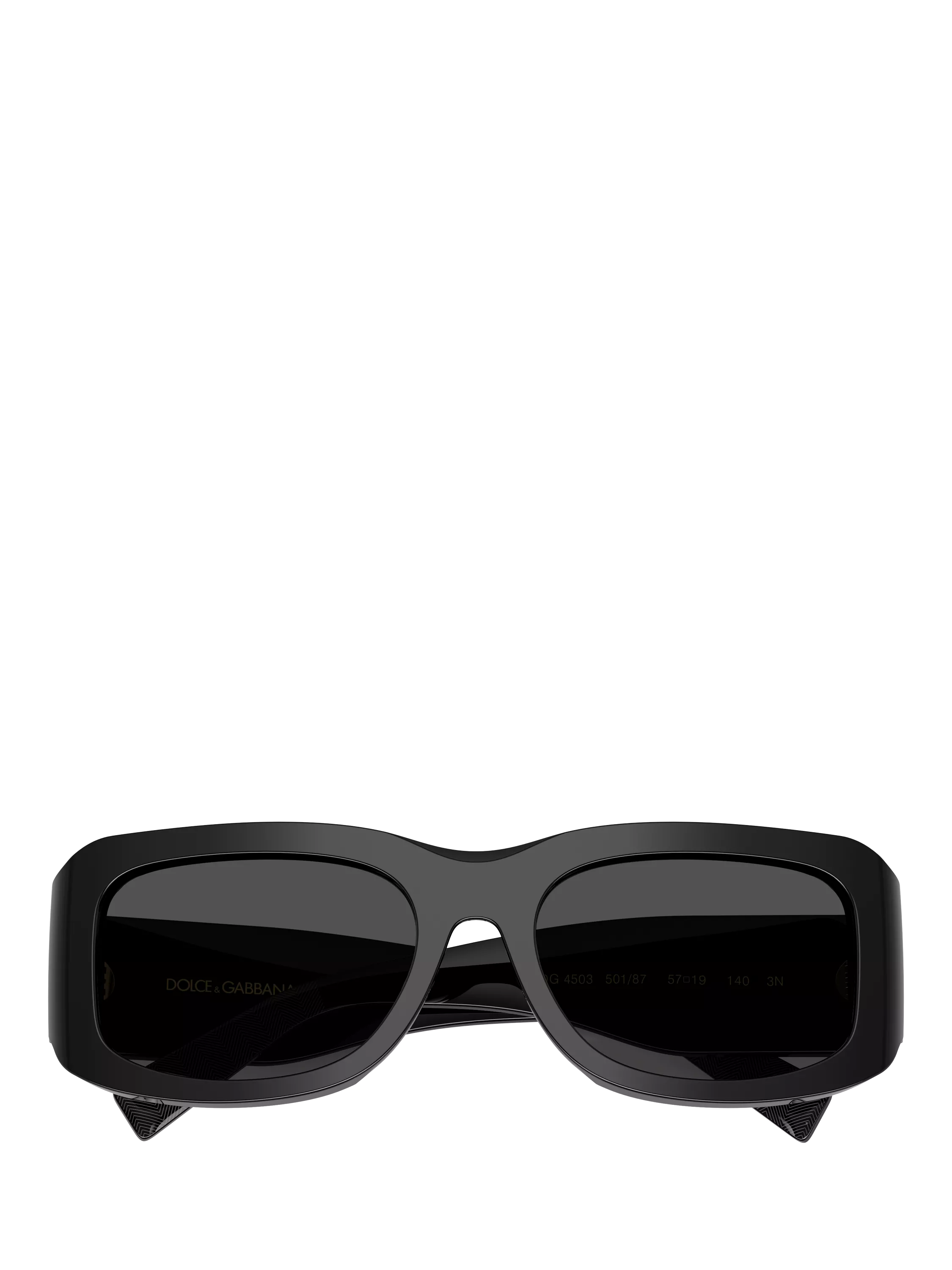 Dolce & Gabbana rectangular black sunglasses, UK version