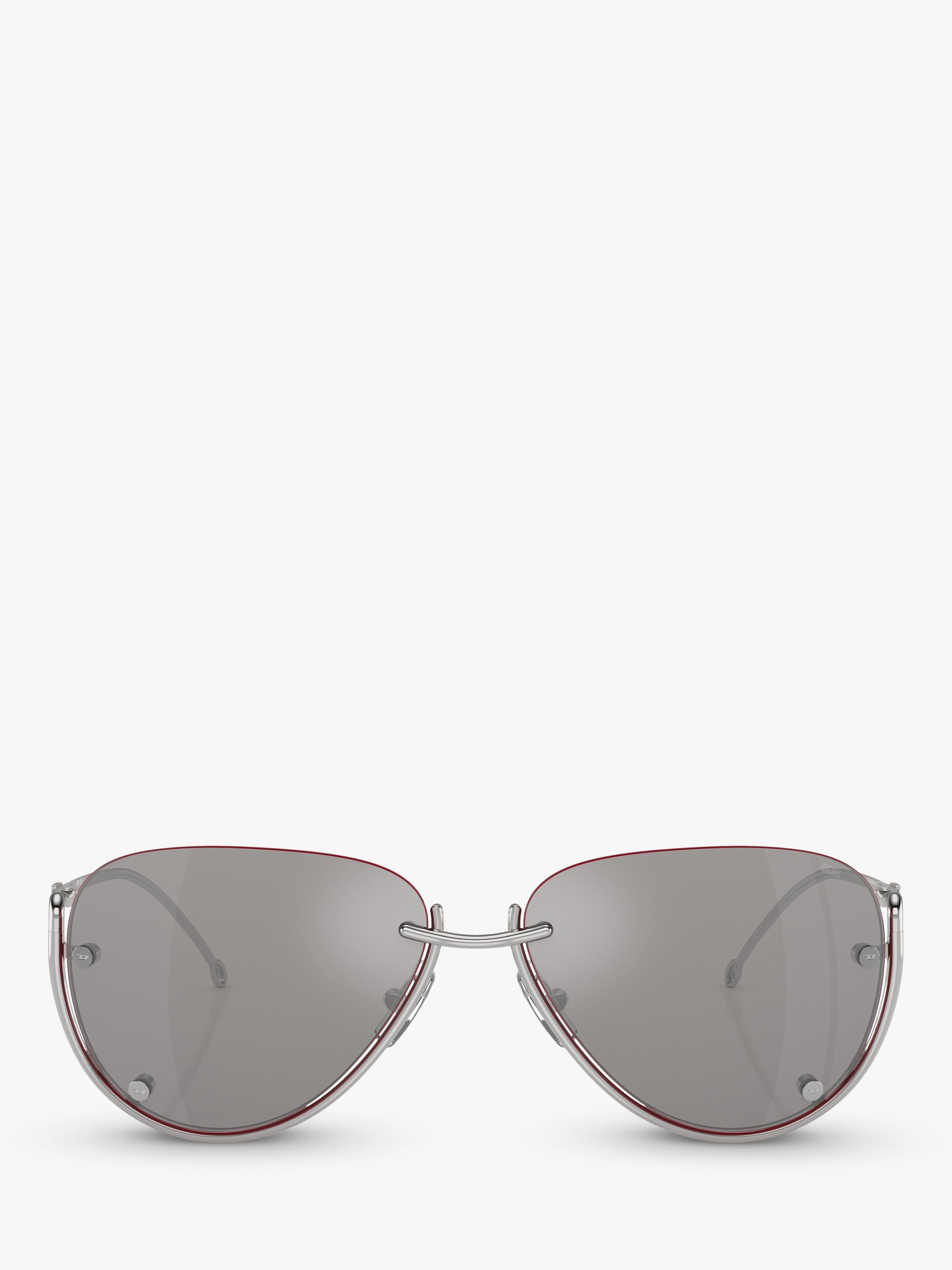 Diesel aviator sunglasses silver metal frame (British brand)