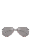 Diesel aviator sunglasses silver metal frame (British brand)
