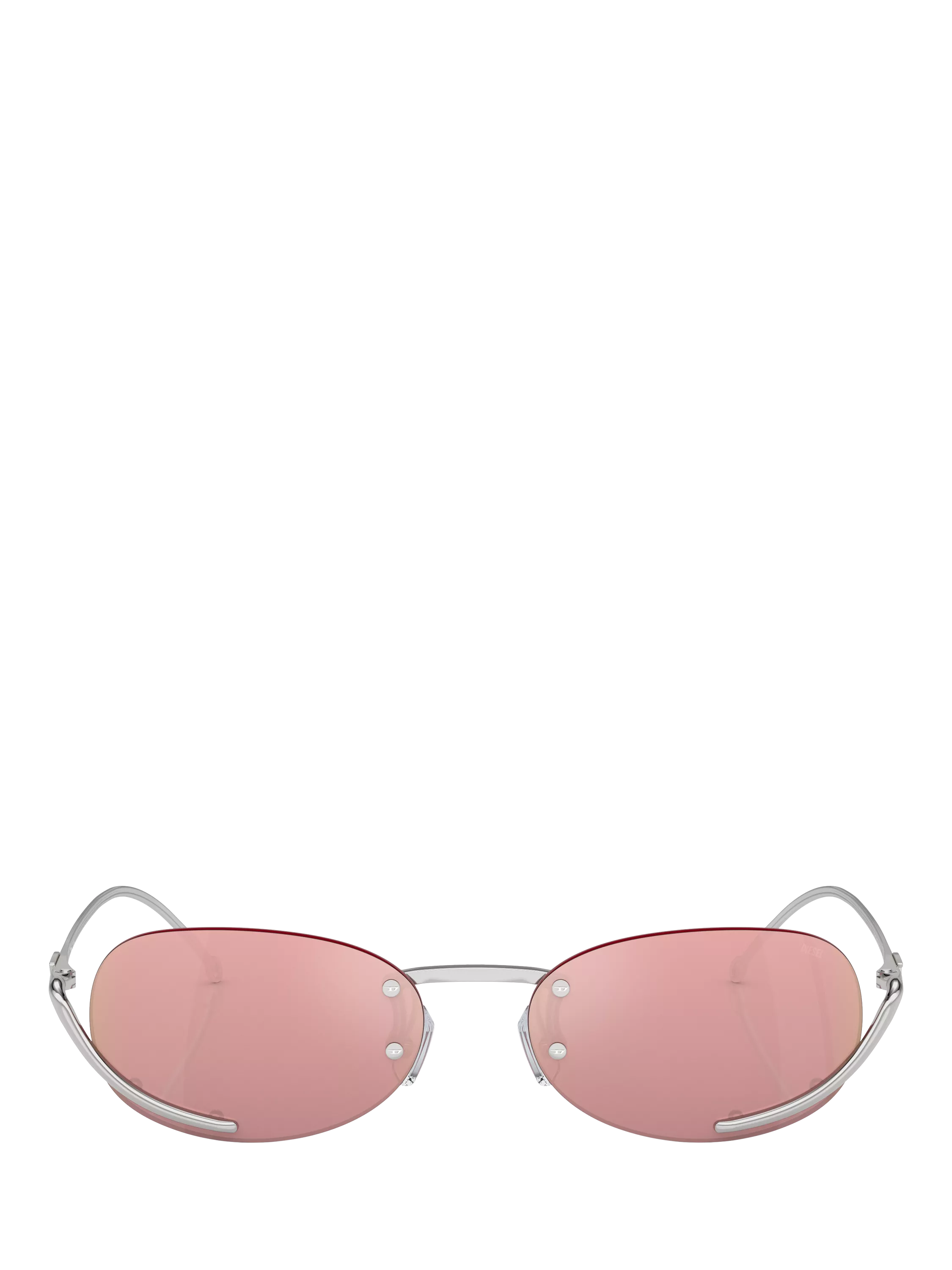 Diesel oval sunglasses with polyamide frame in pink (British brand)